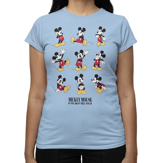 Disney Mickey Mouse Classic In My Best Era Women's Graphic Short Sleeve T-Shirt