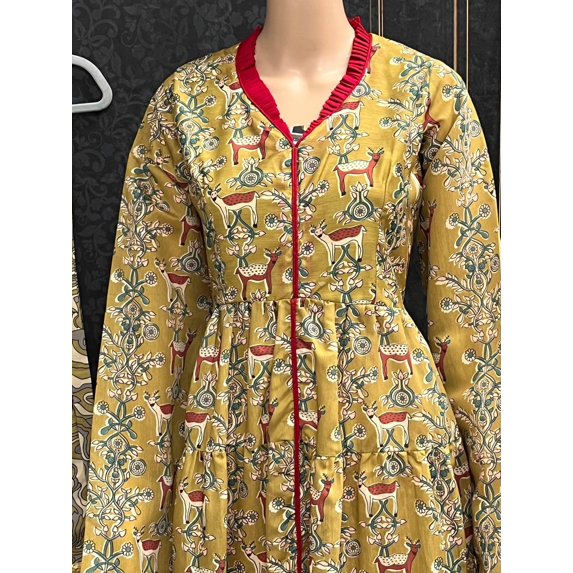 Chanderi silk kurti set